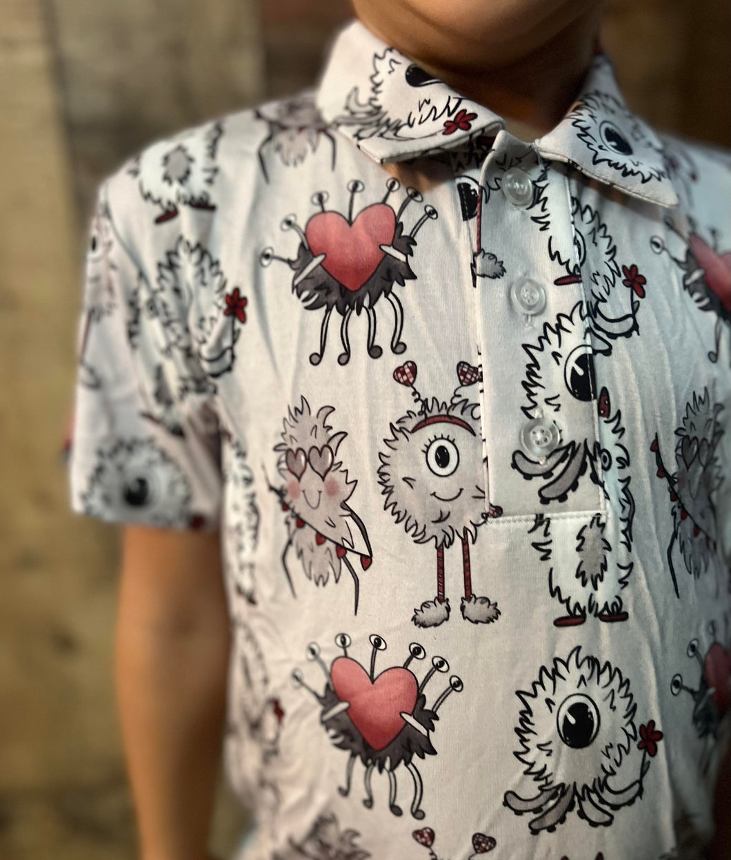 Love Monsters - Collar Shirt