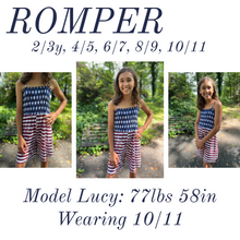 Load image into Gallery viewer, Stars &amp; Stripes - Kids Romper
