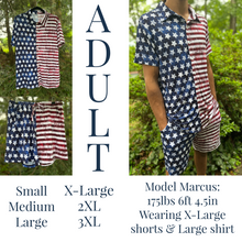 Load image into Gallery viewer, Stars &amp; Stripes - Adult Button Up Shirt
