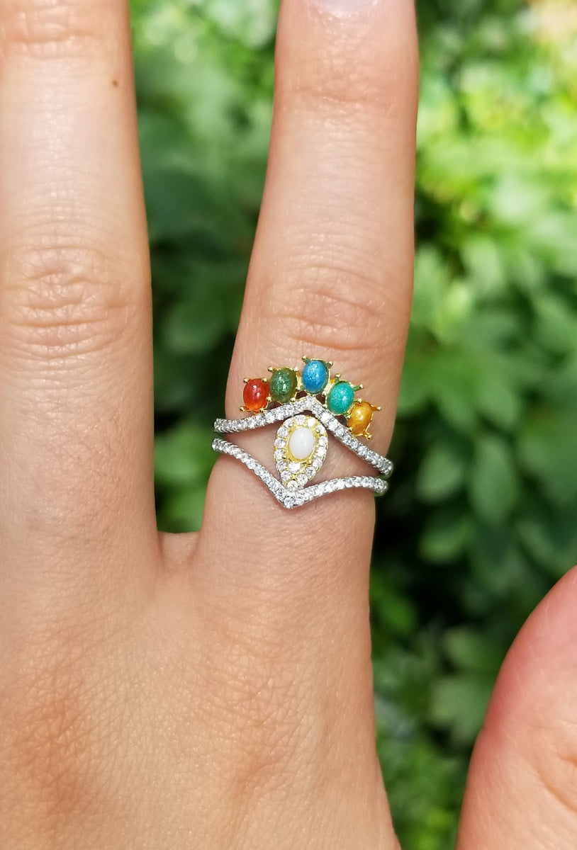 Indie Rose Ring Set – Meraki Hollow